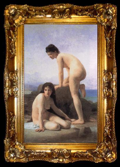 framed  Adolphe William Bouguereau Bathers, ta009-2